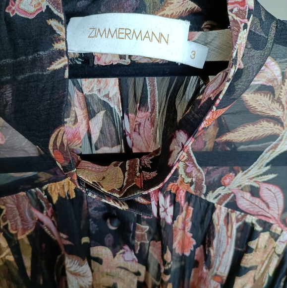 Zimmermann - wavelength floral silk blouse - Picture 4 of 9